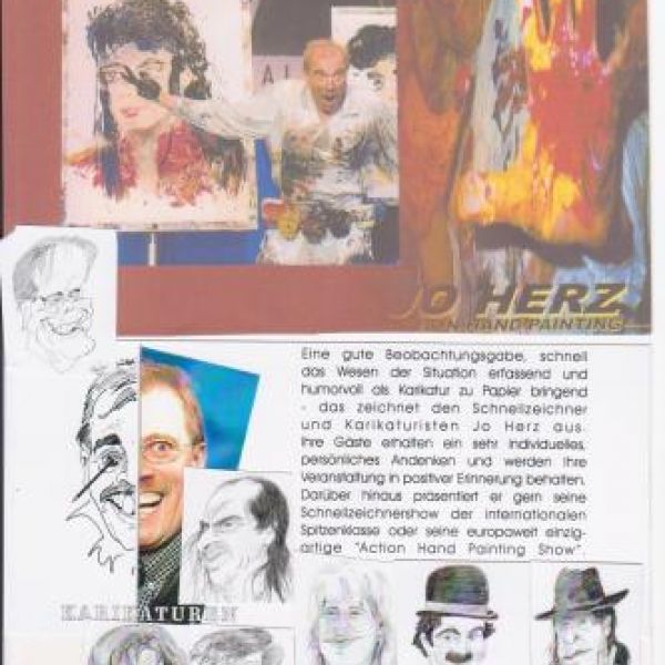 Action Hand Painting / Karikaturist / Schnellzeichner - Jo Herz